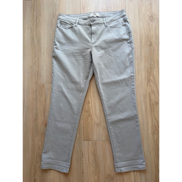 Paige Denim Other - Paige Brigitte Slim Straight Leg Jeans Taupe Grey‎ Mens 31 Stretch Denim Pants